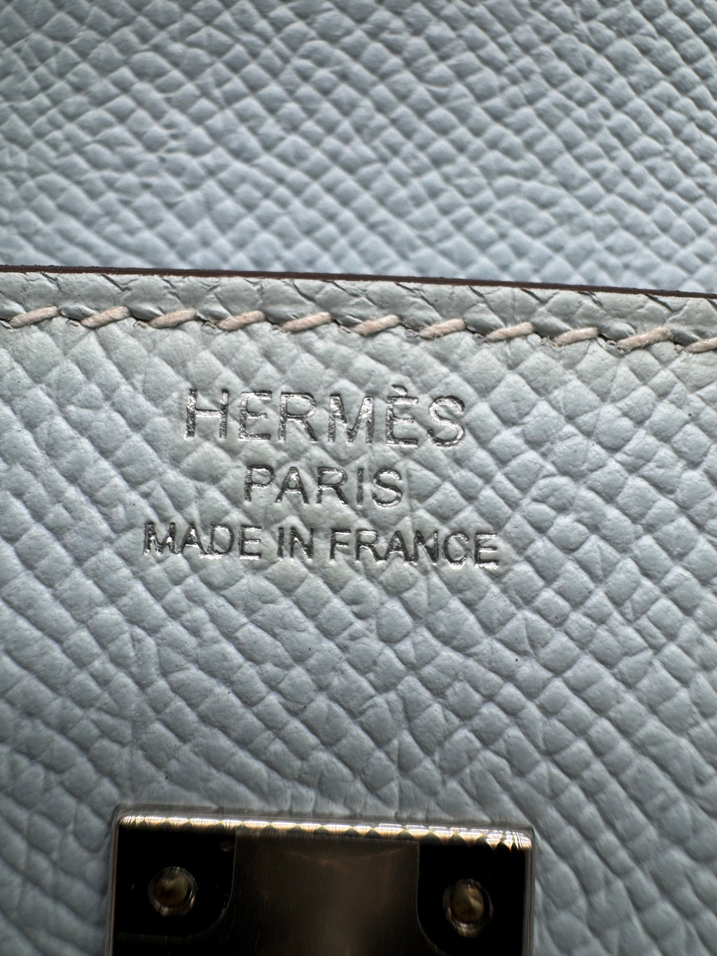 Hermès B25 Blue Brume Epsom Palladium Hardware