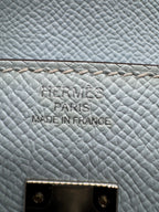 Hermès B25 Blue Brume Epsom Palladium Hardware