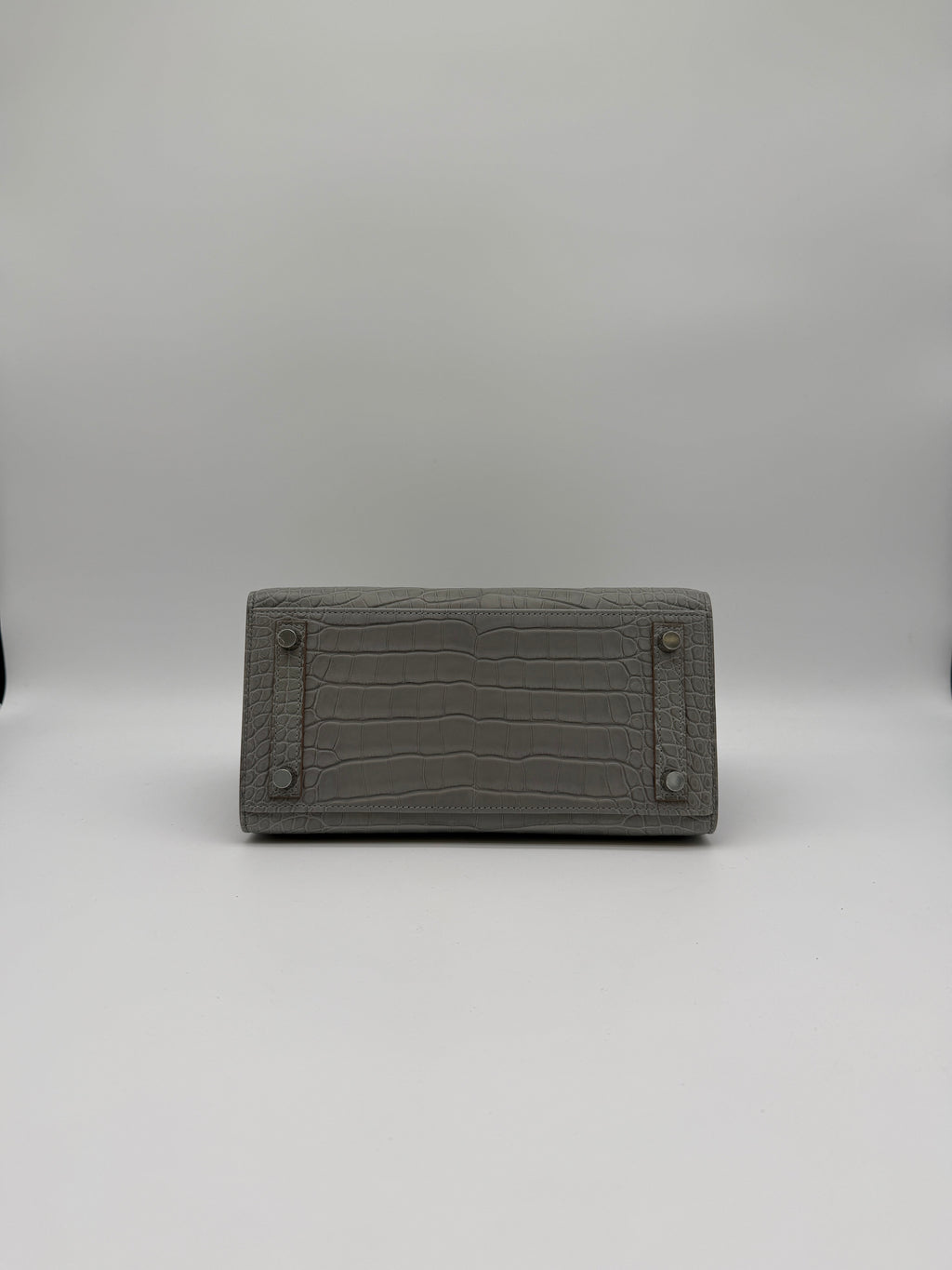 Hermès Birkin 25 Gris Perle Matt Alligator Palladium Hardware
