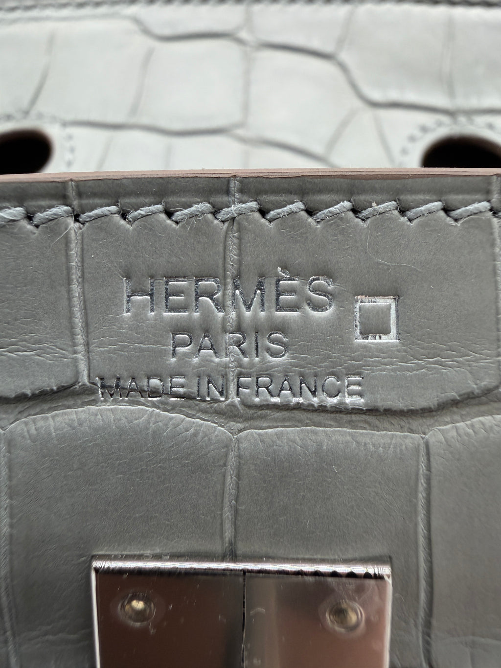 Hermès Birkin 25 Gris Perle Matt Alligator Palladium Hardware