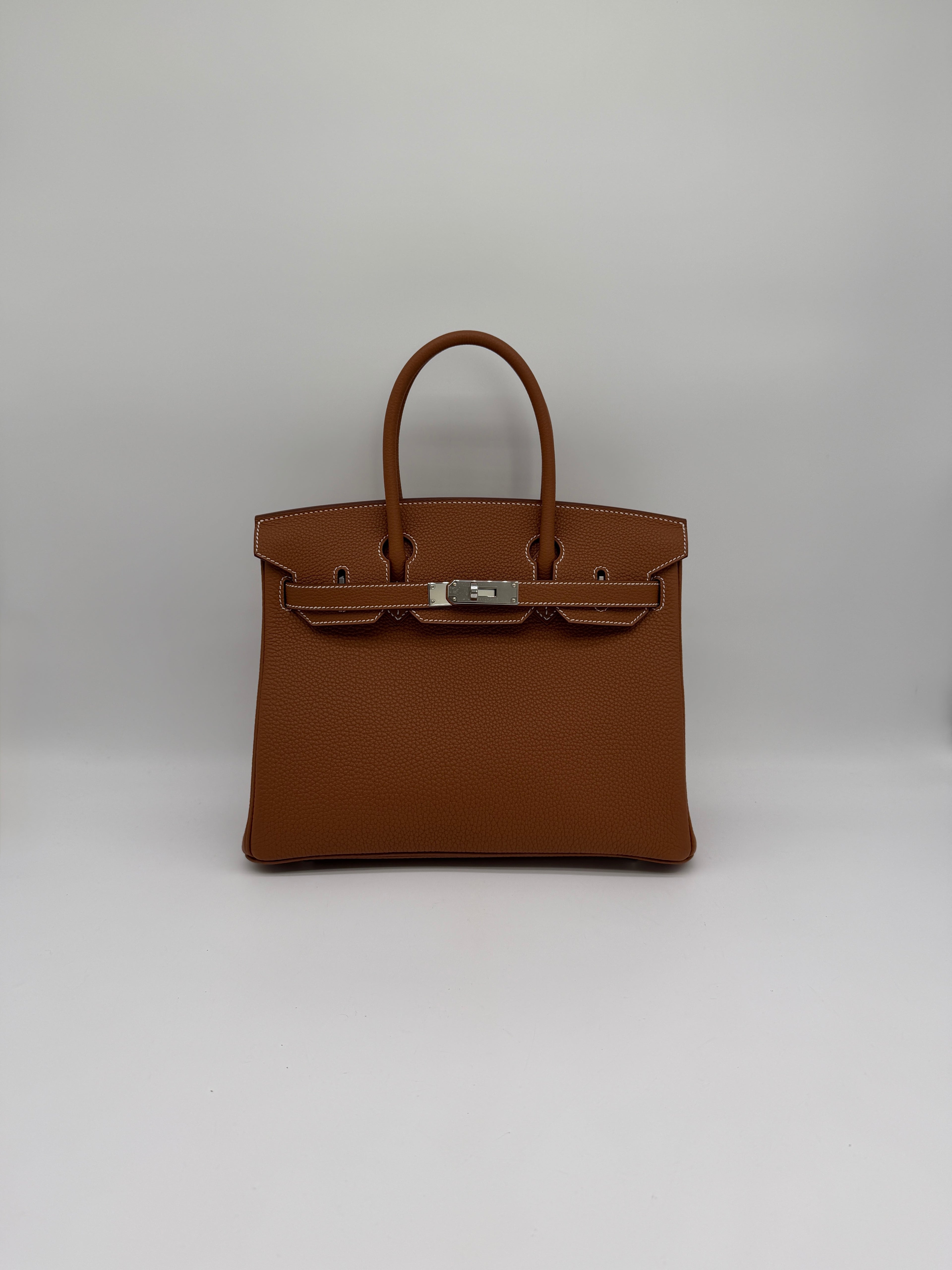 Hermès Birkin 30 Gold Togo Palladium Hardware