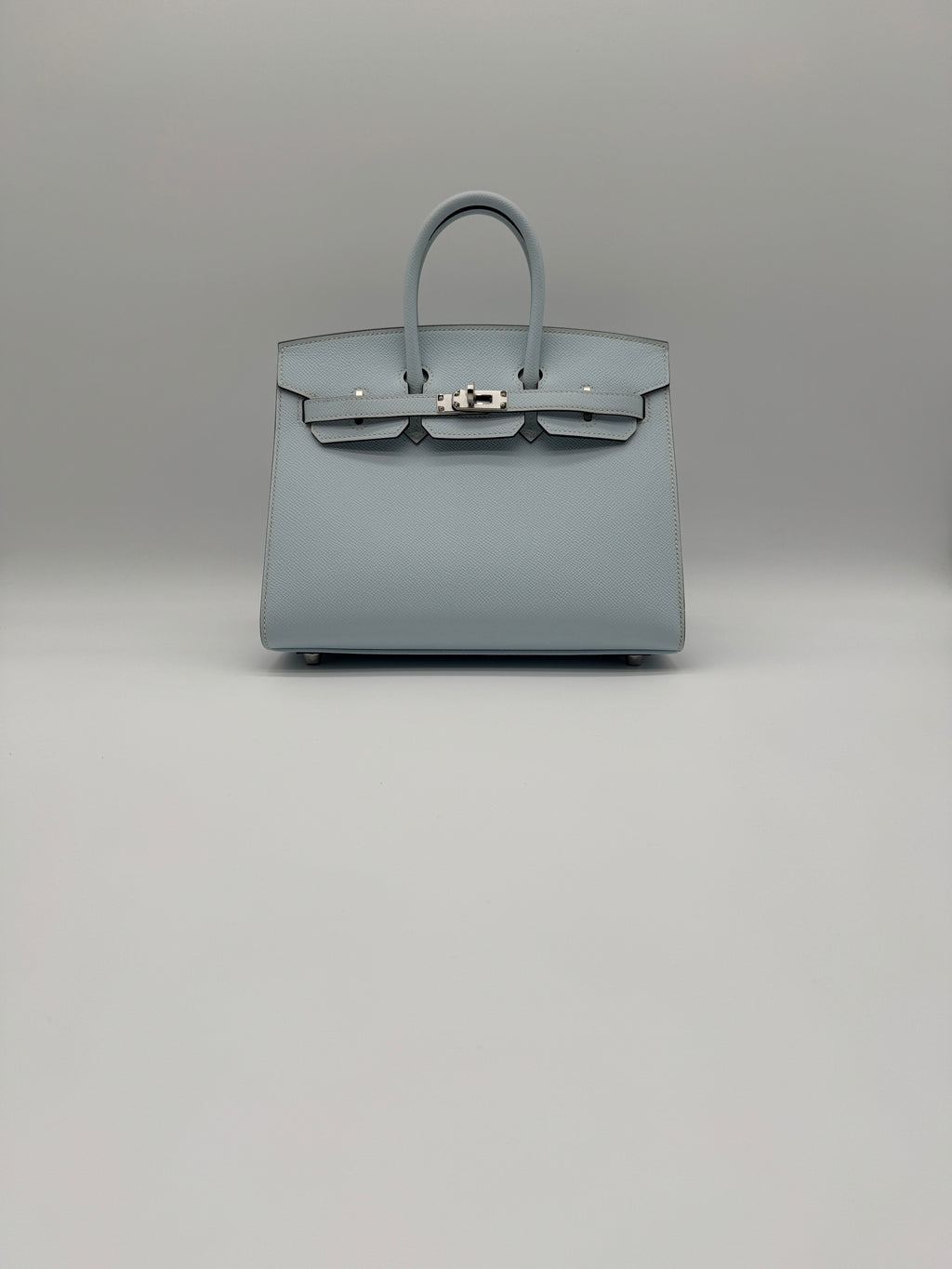 Hermès B25 Blue Brume Epsom Palladium Hardware