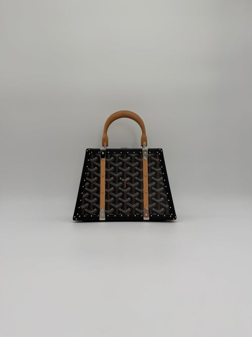 Goyard Saïgon Mini Trunk Bag Black Palladium Hardware