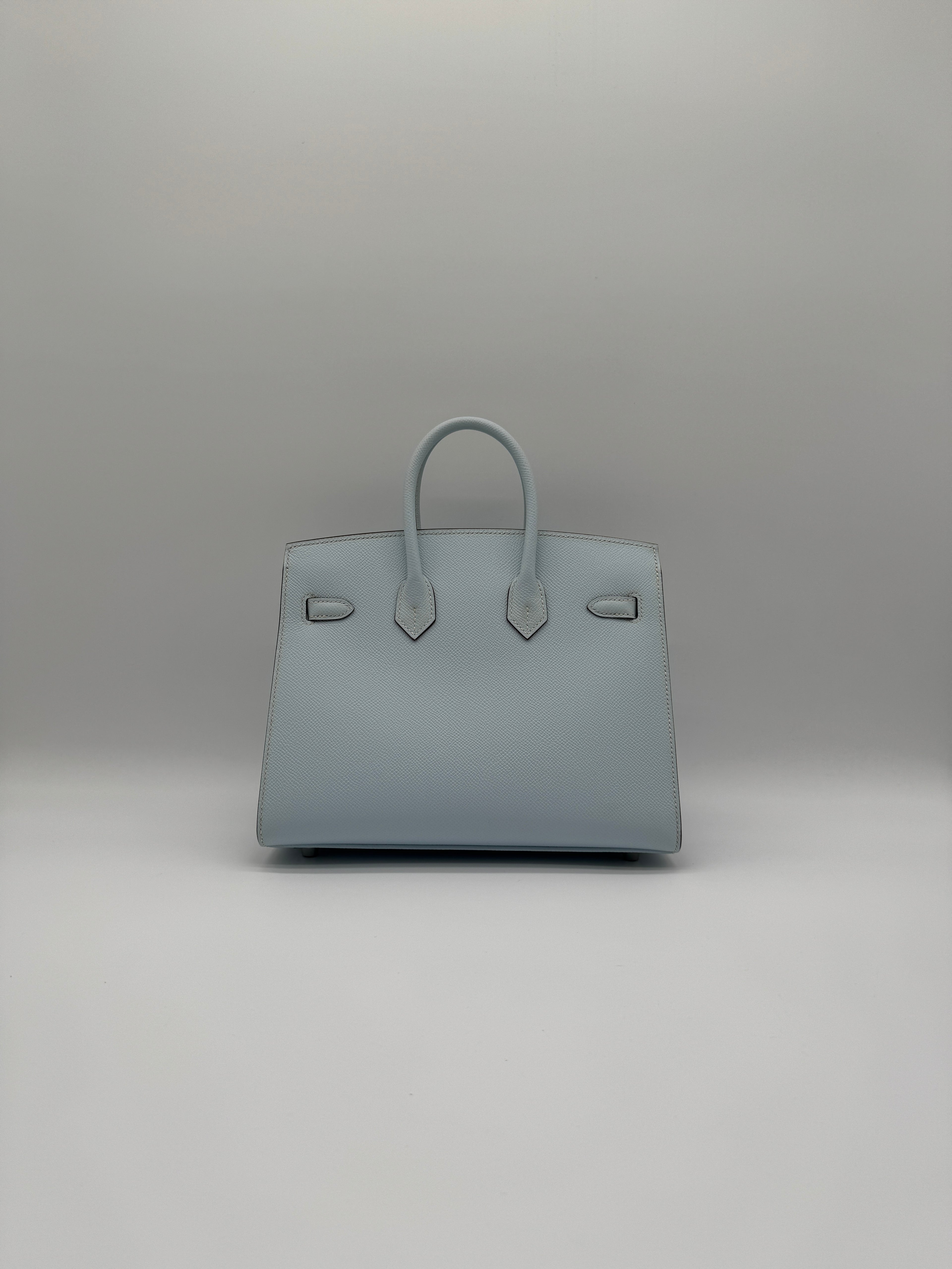 Hermès B25 Blue Brume Epsom Palladium Hardware
