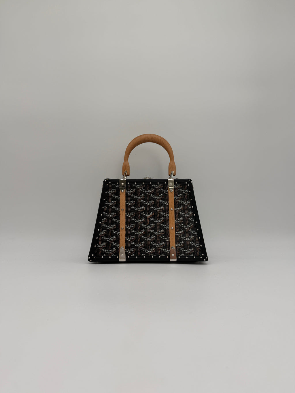 Goyard Saïgon Mini Trunk Bag Black Palladium Hardware