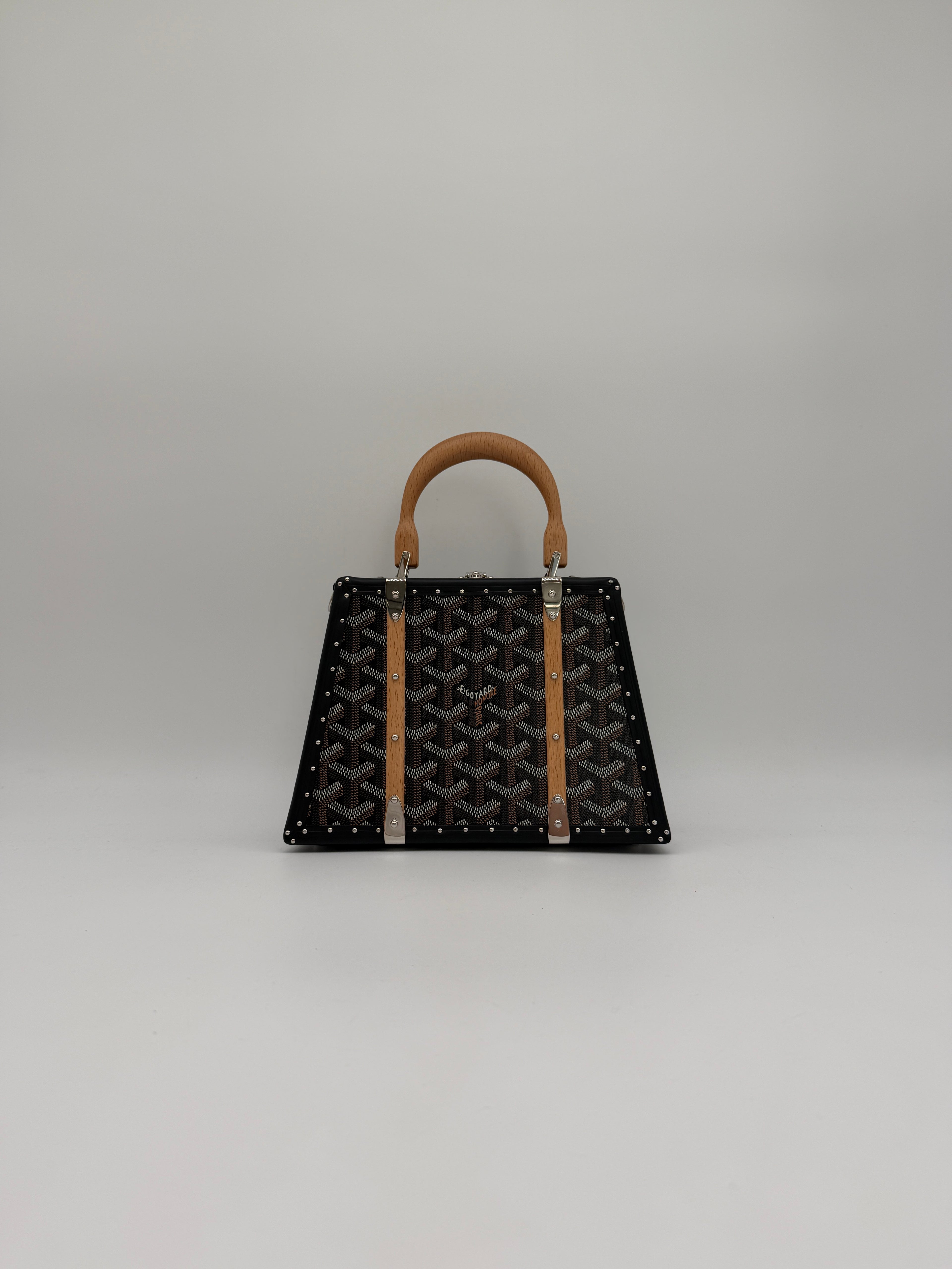 Goyard Saïgon Mini Trunk Bag Black Palladium Hardware