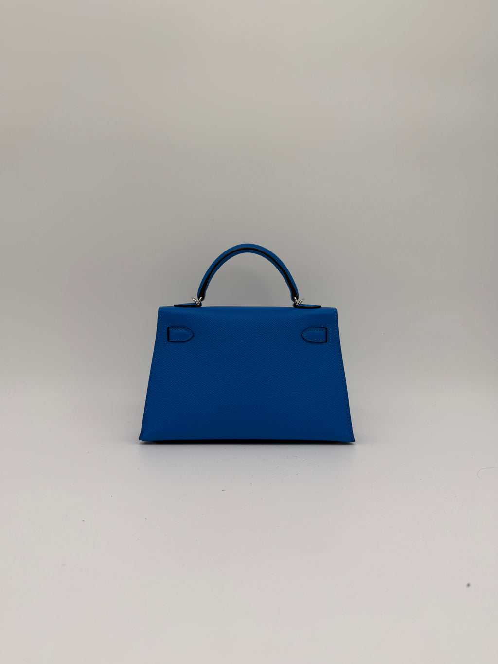 Hermès Mini Kelly Bleu Hydra Epsom Palladium Hardware