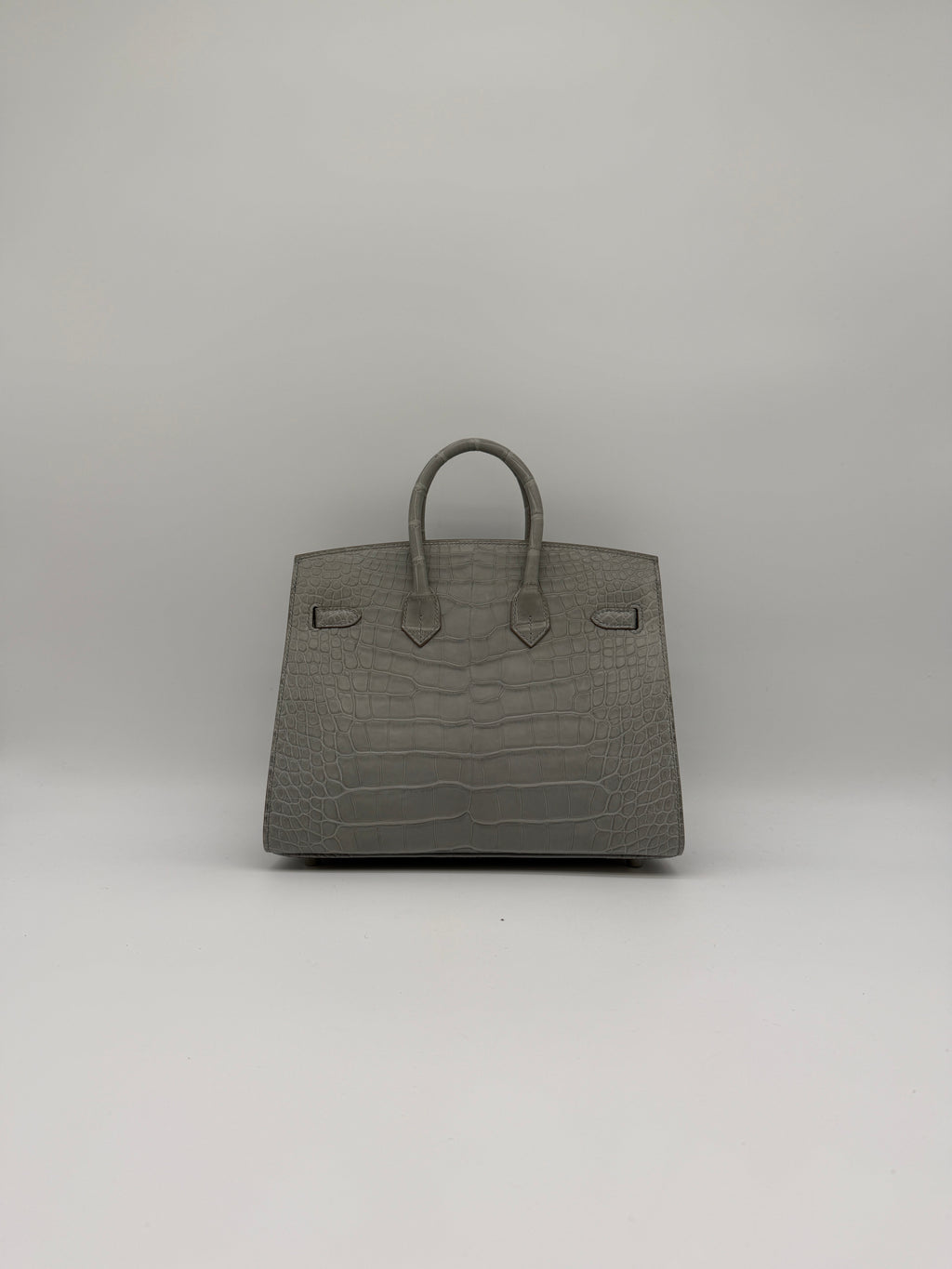 Hermès Birkin 25 Gris Perle Matt Alligator Palladium Hardware