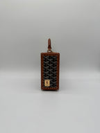 Goyard Grand Hôtel Trunk Bag Black & Tan Gold Hardware