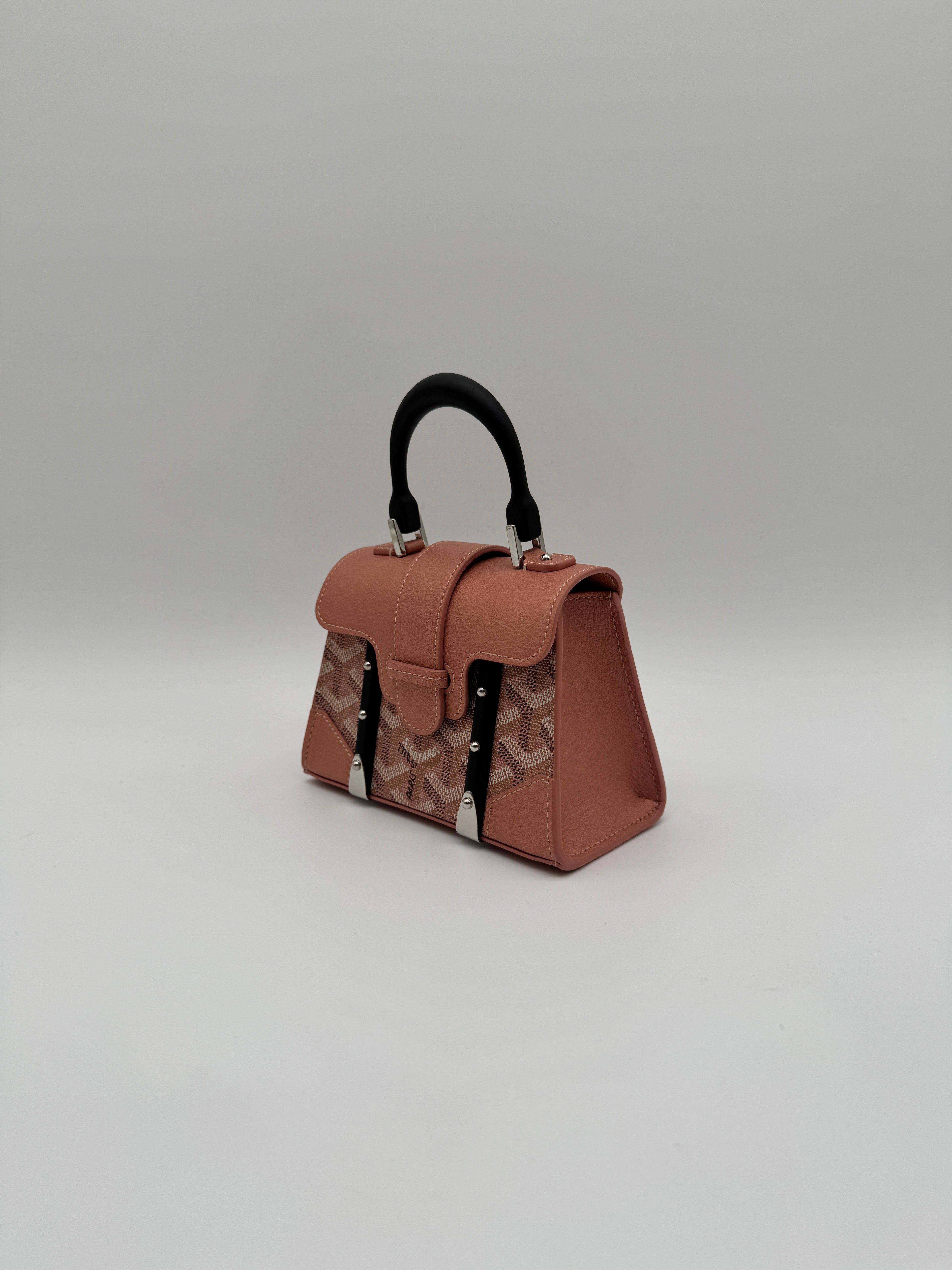 Goyard Saïgon Structuré Nano Multicoloured Pink Metallic Goyardine Palladium Hardware