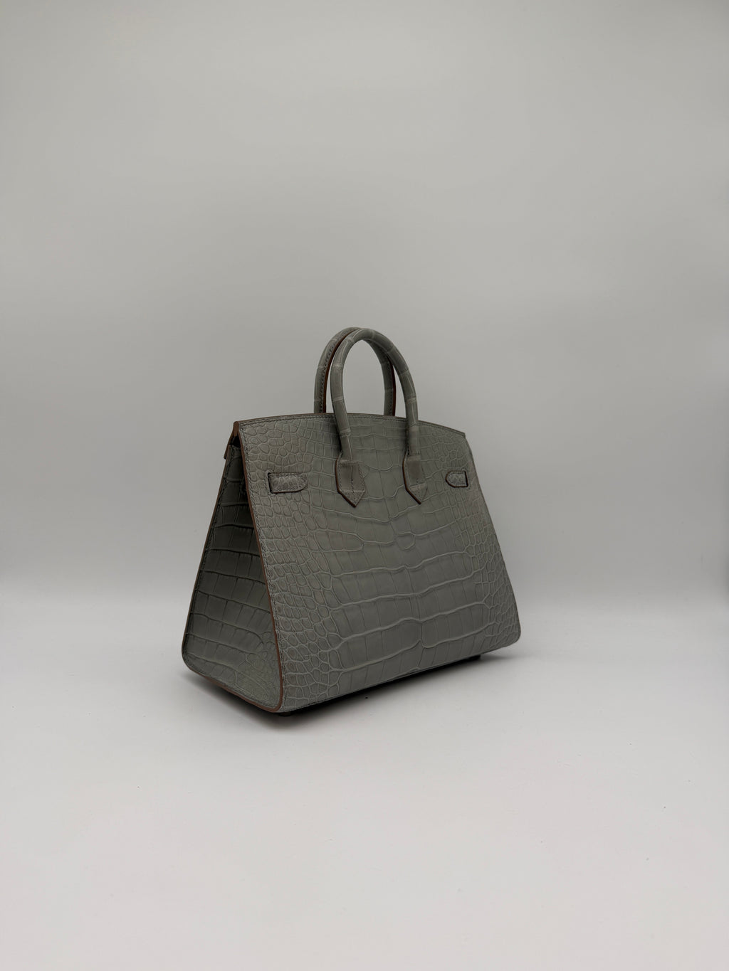 Hermès Birkin 25 Gris Perle Matt Alligator Palladium Hardware