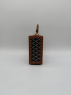 Goyard Grand Hôtel Trunk Bag Black & Tan Gold Hardware