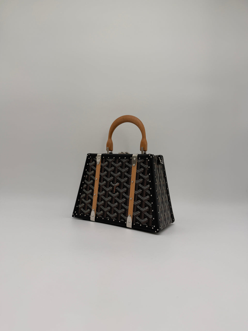 Goyard Saïgon Mini Trunk Bag Black Palladium Hardware