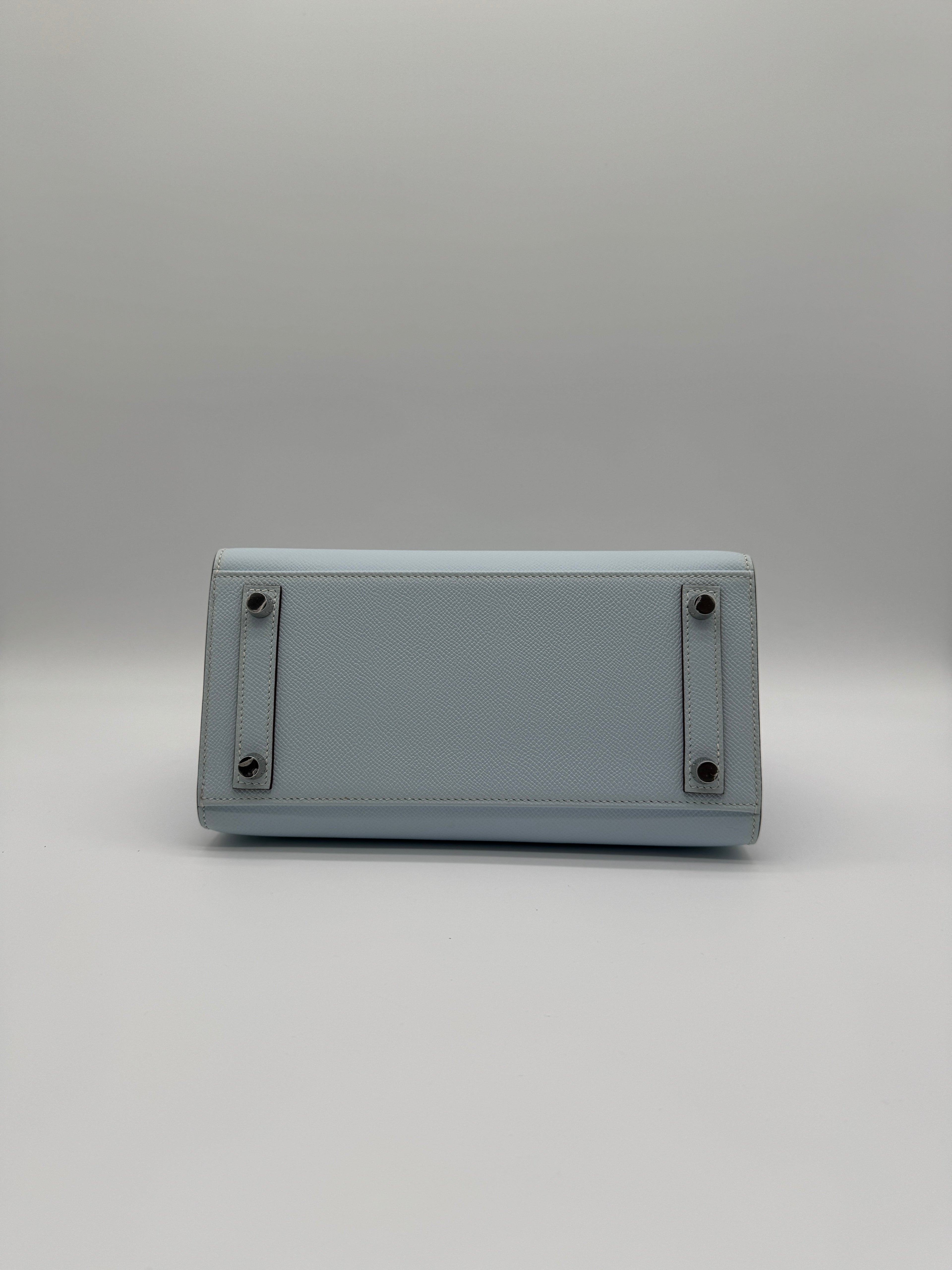 Hermès B25 Blue Brume Epsom Palladium Hardware