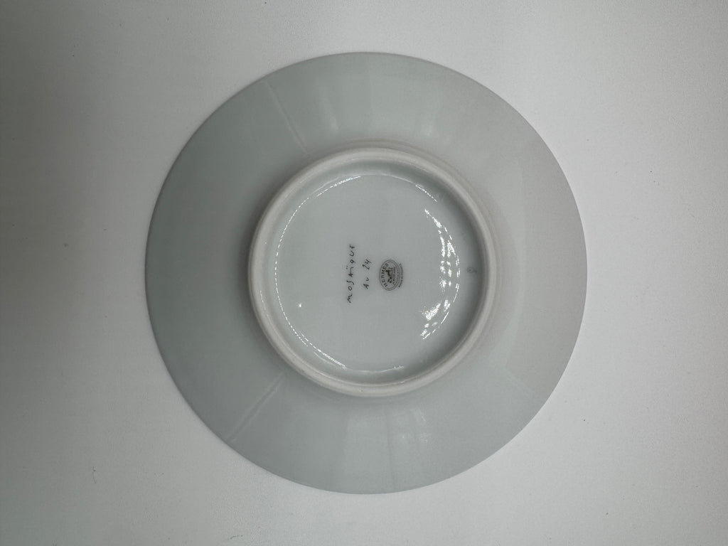 Hermès Mosaique au 24 platinum tea cup and saucer (set of 2)