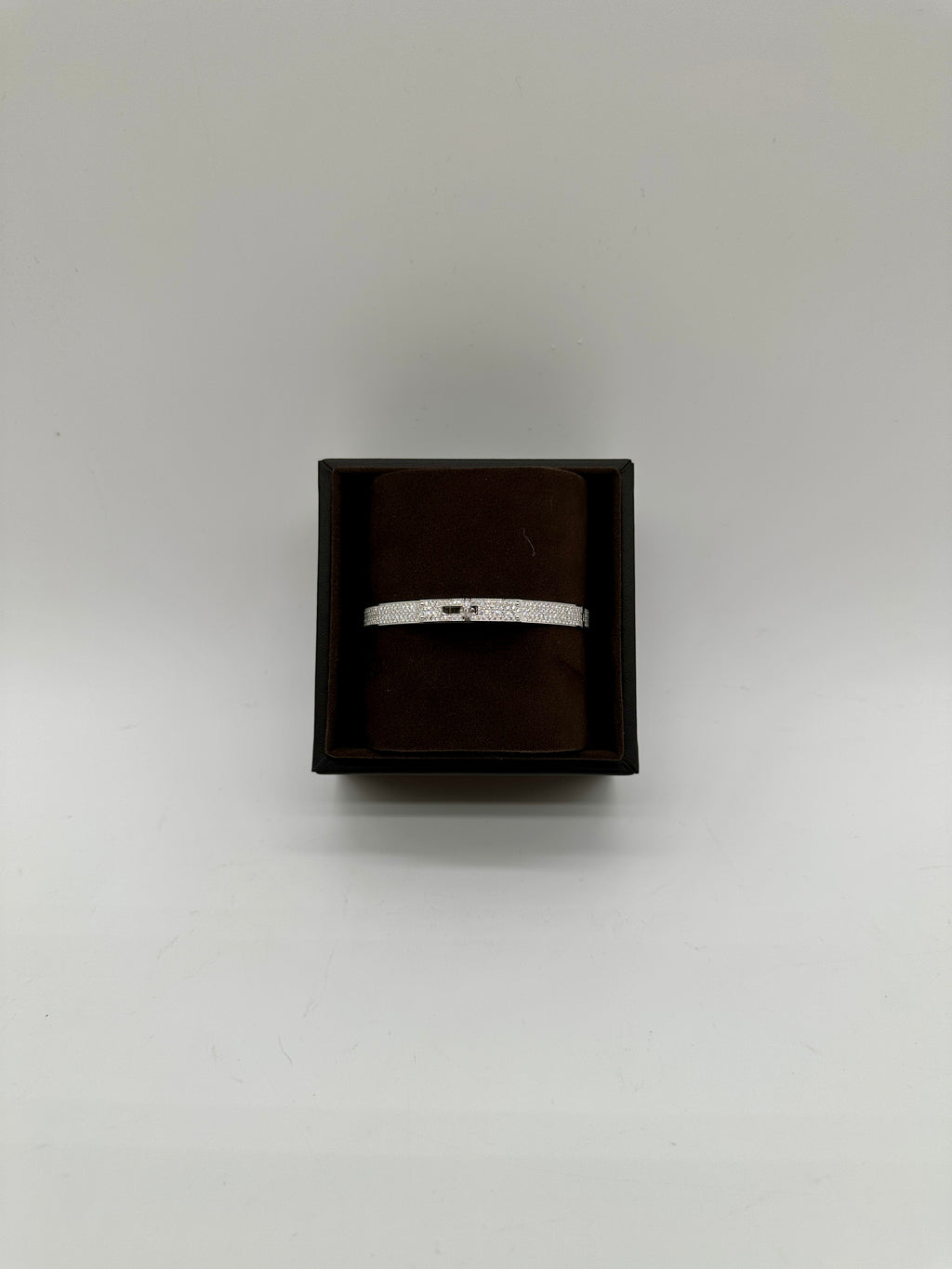 Hermès Kelly Bracelet Full Pavé White Gold