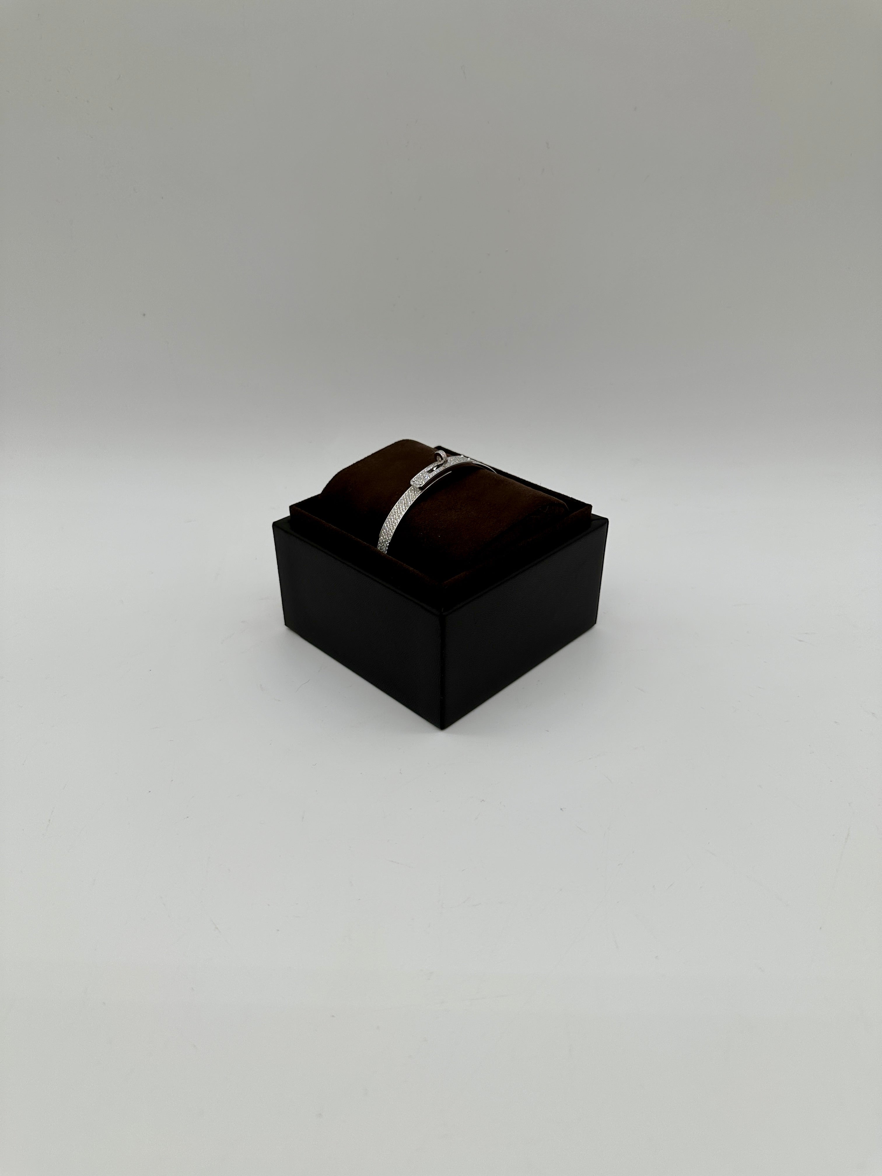 Hermès Kelly Bracelet Full Pavé White Gold