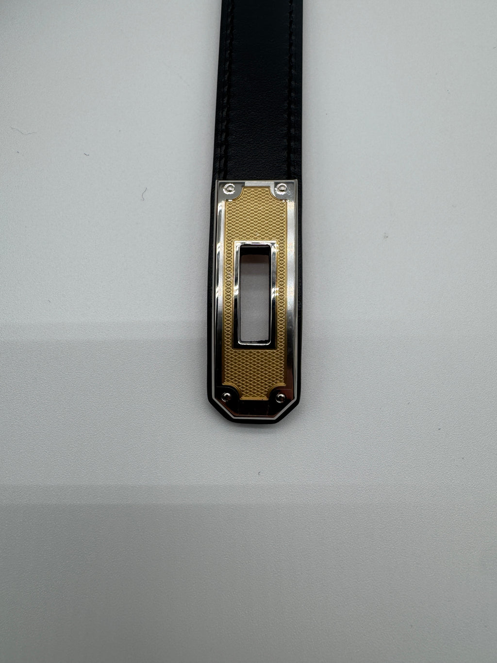 Hermès Kelly Splas'H 18 Belt Black Box Leather Palladium Hardware
