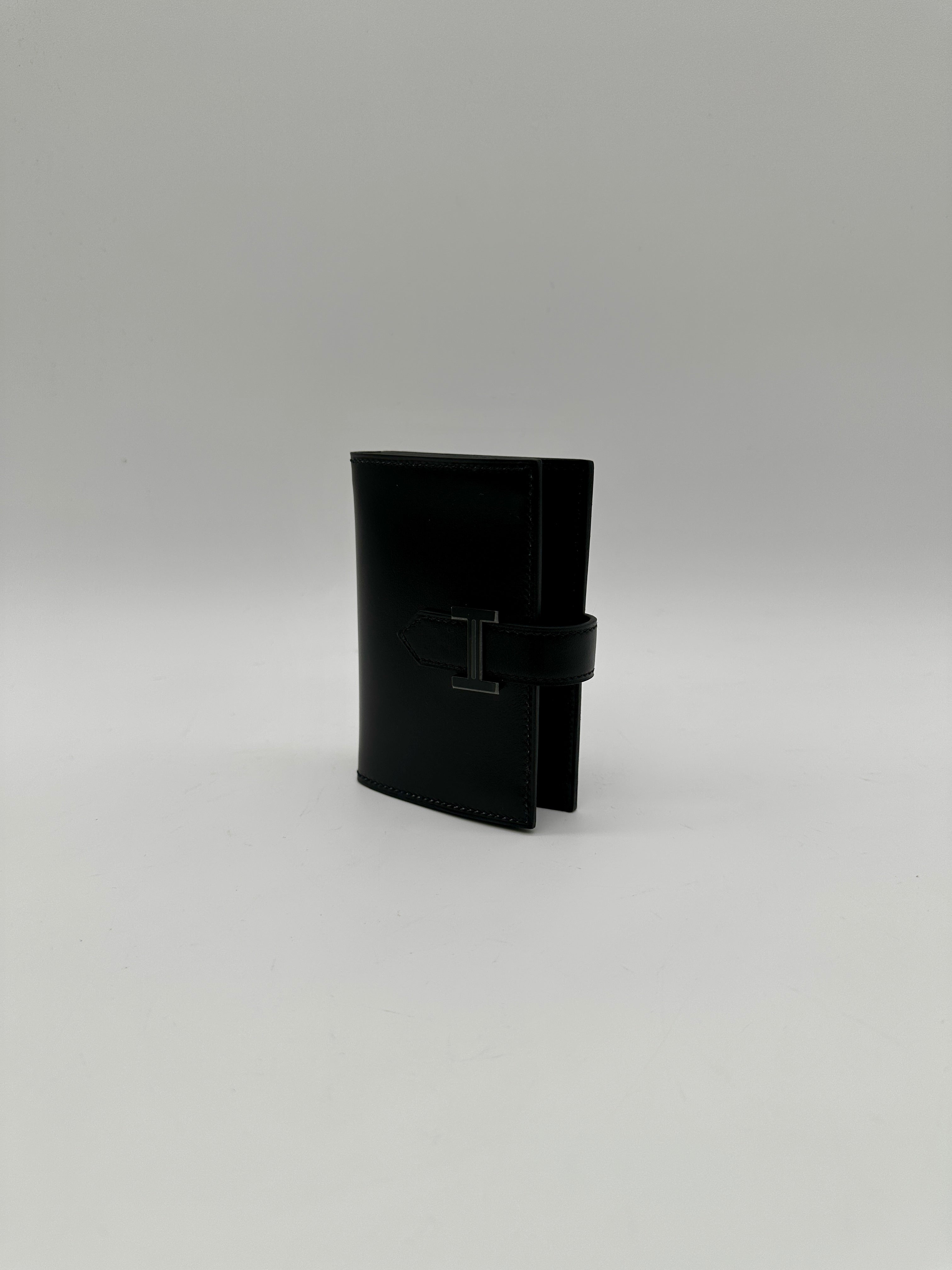 Hermès Béarn Monochrome Card Holder Noir