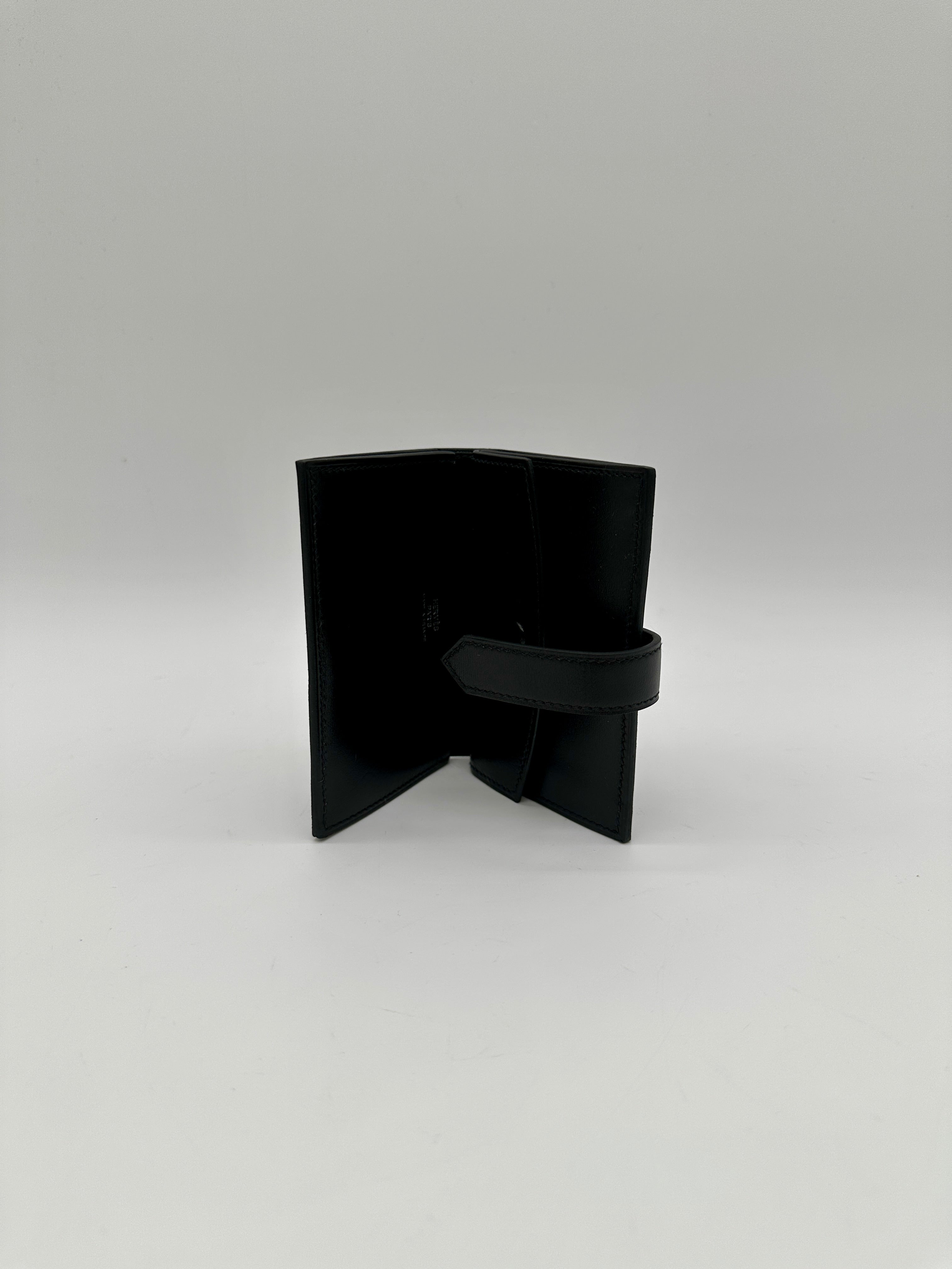Hermès Béarn Monochrome Card Holder Noir