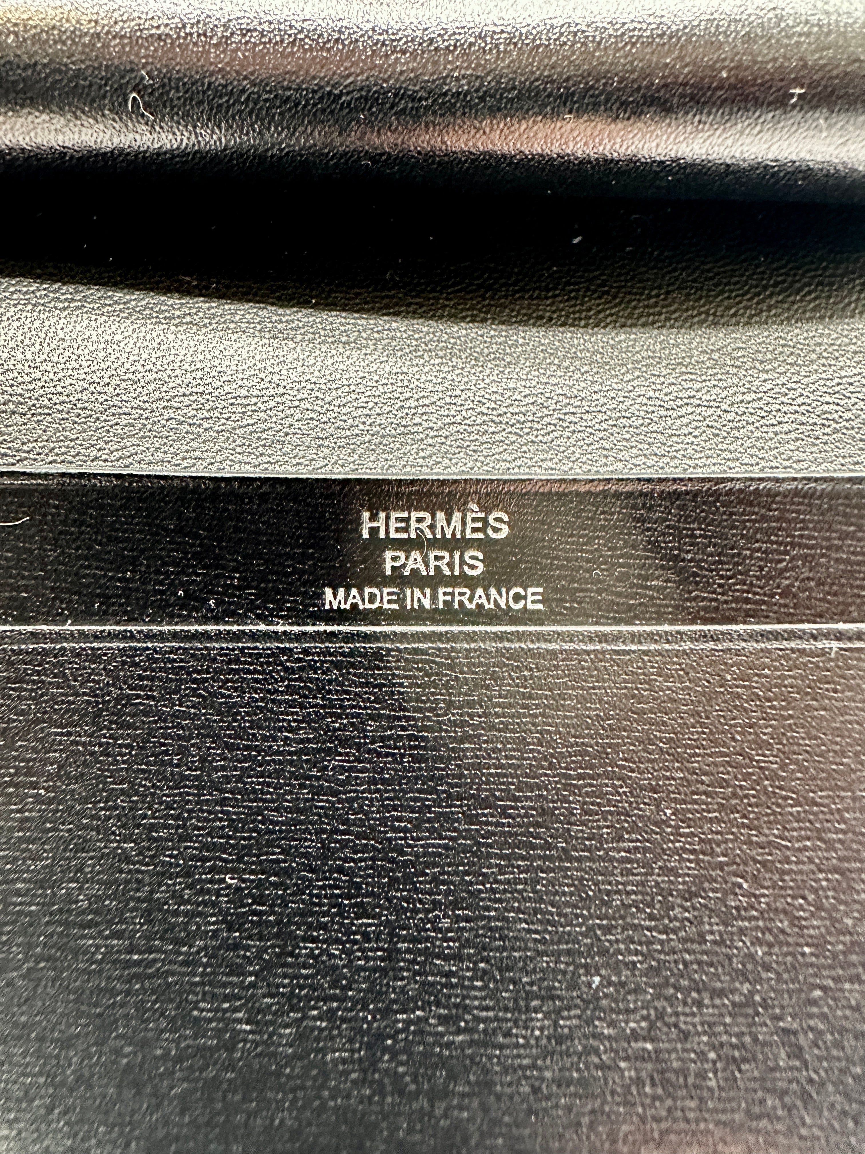 Hermès Béarn Monochrome Card Holder Noir