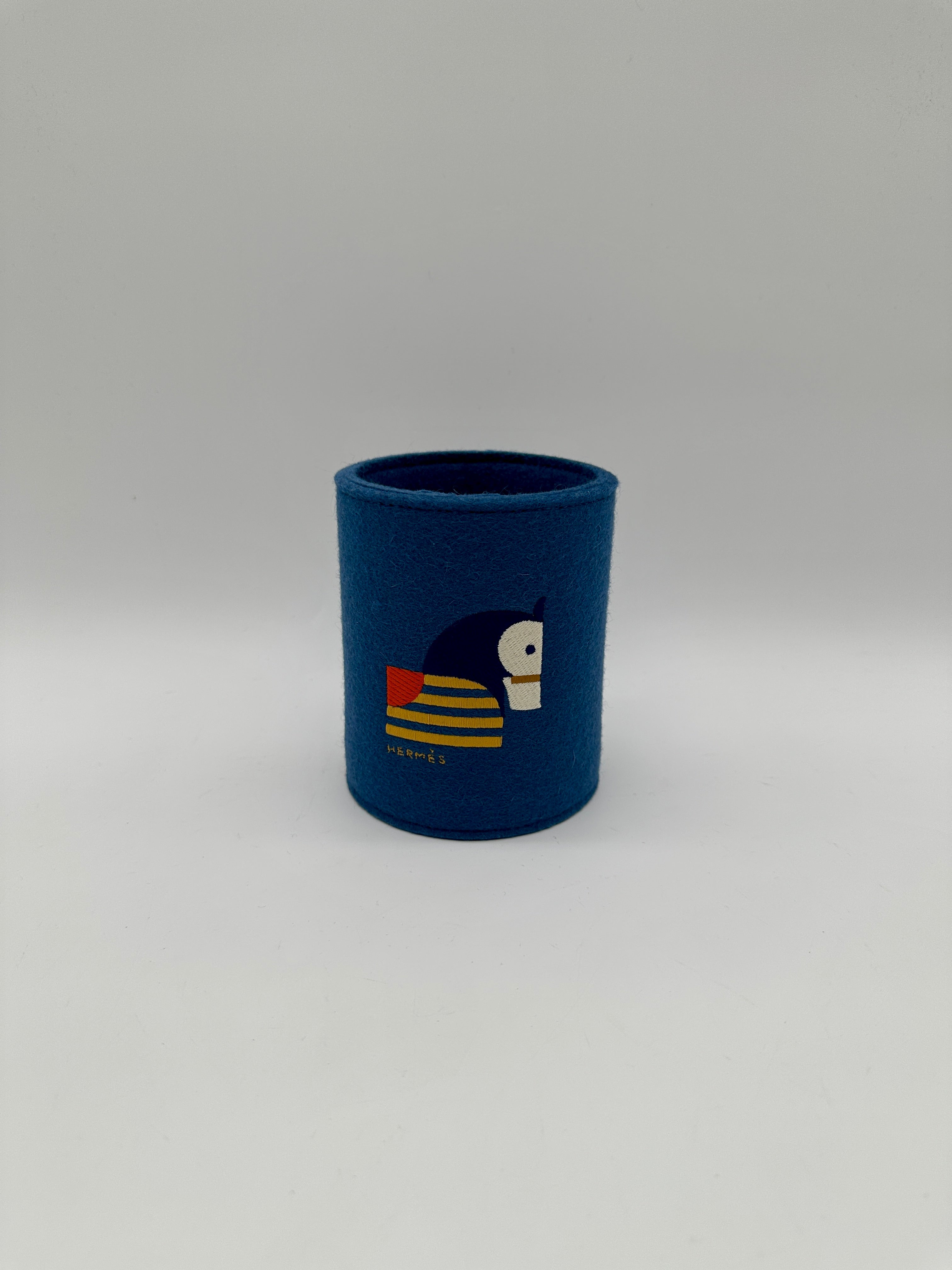 Hermès Animaux Blocks Pencil Holder Blue