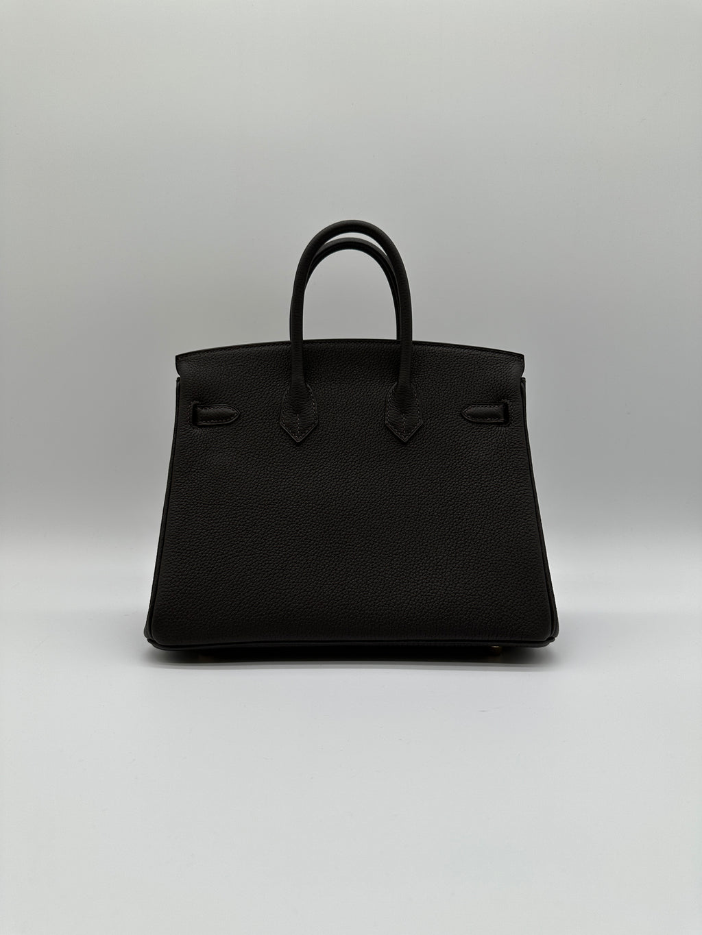Hermès Birkin 25 Bai Brun Togo Permabrass Hardware