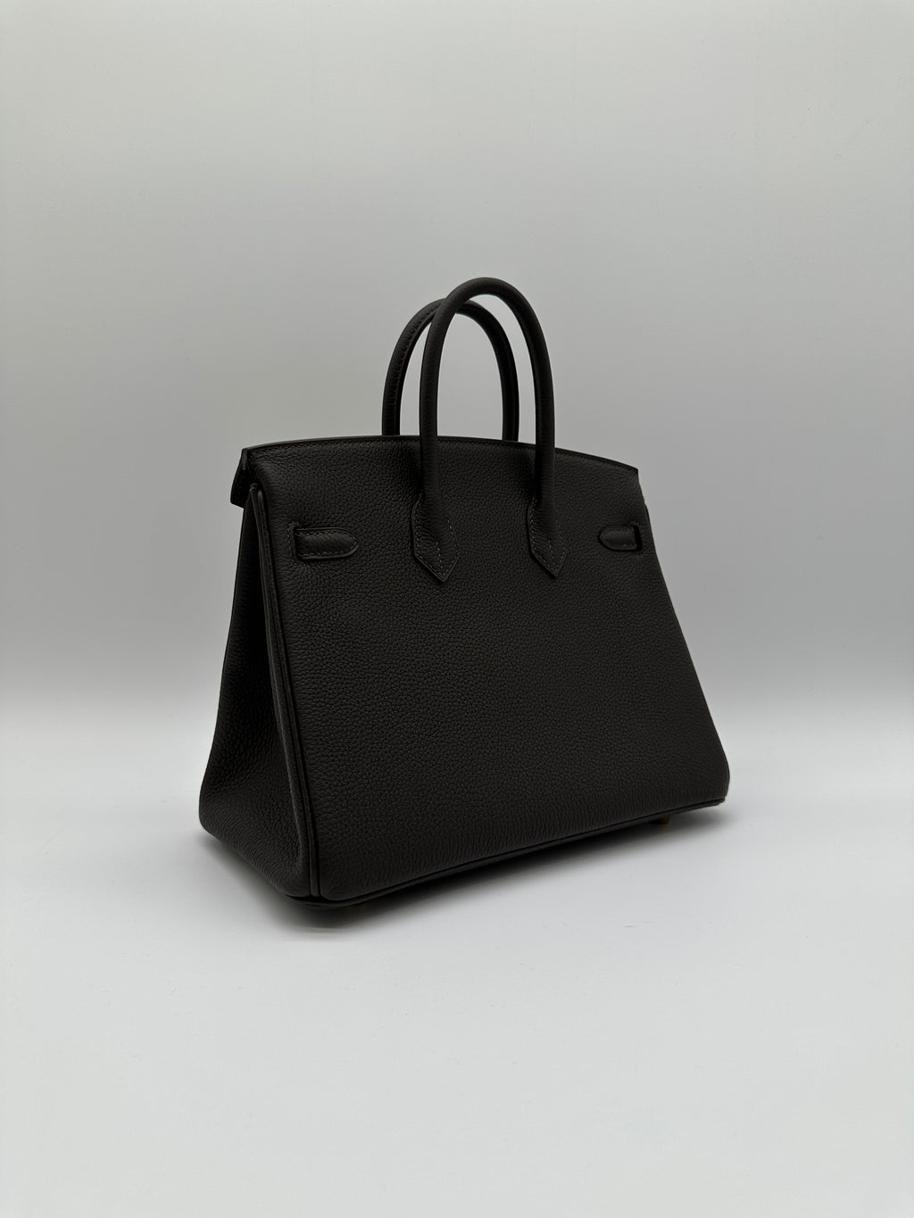 Hermès Birkin 25 Bai Brun Togo Permabrass Hardware