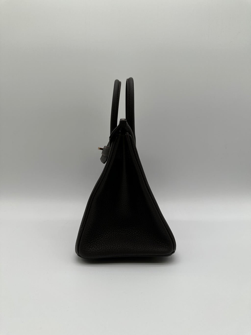 Hermès Birkin 25 Bai Brun Togo Permabrass Hardware