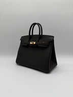 Hermès Birkin 25 Bai Brun Togo Permabrass Hardware