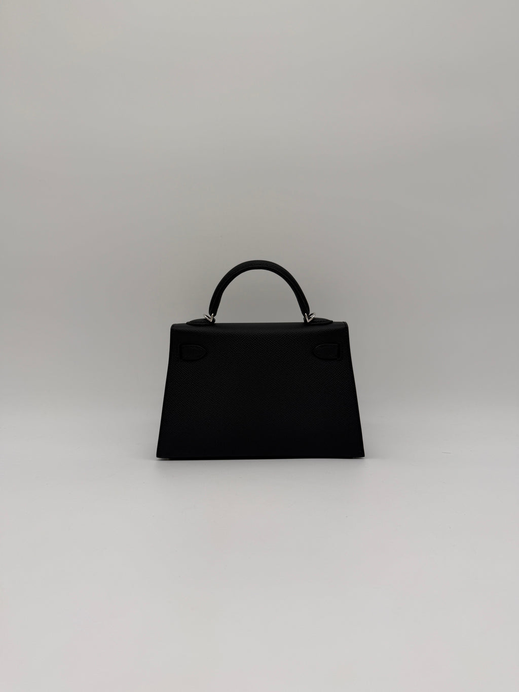 Hermès Mini Kelly Black/ Gold Epsom Palladium Hardware