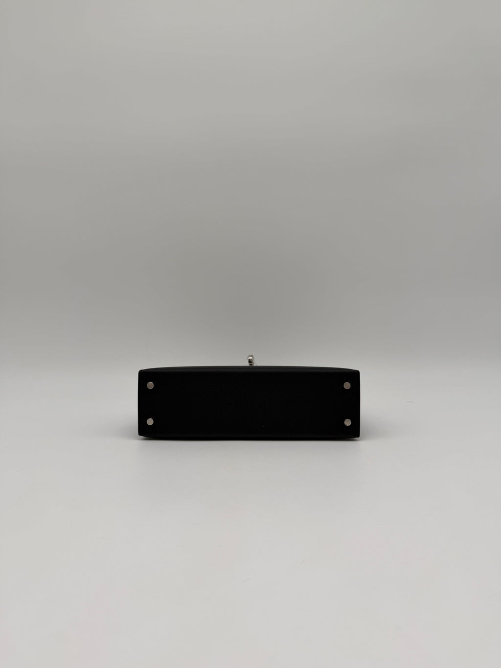Hermès Mini Kelly Black/ Gold Epsom Palladium Hardware