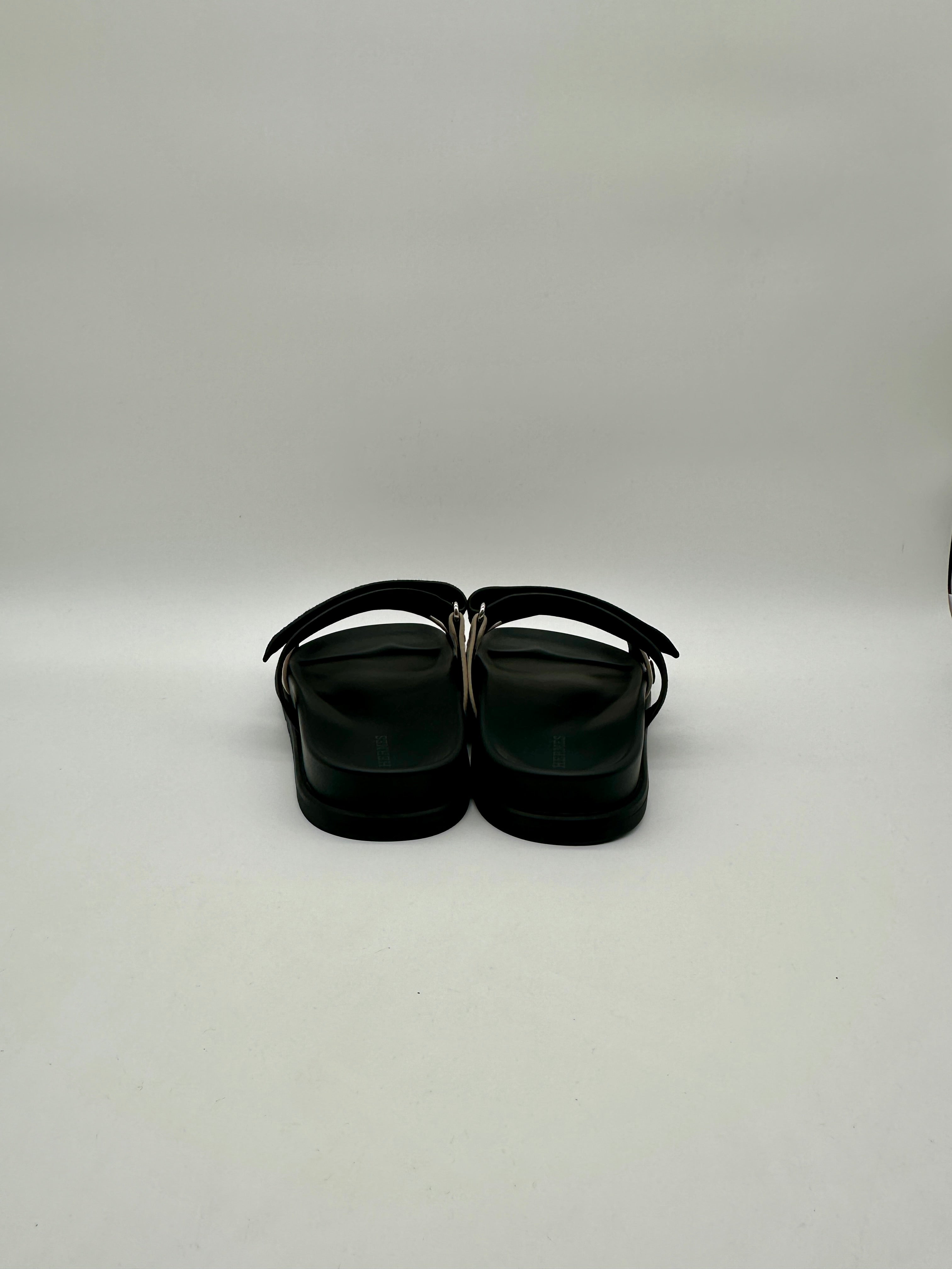 Hermès Chypre Sandal Beige Esquisse/Noir