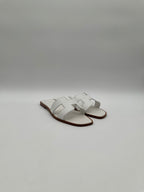 Hermès Oran Sandal Veau Box Blanc