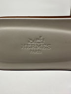 Hermès Oran Sandal Veau Box Blanc