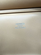 Hermès Birkin 25 Cargo Paille/Biscuit Swift/Toile with Palladium Hardware