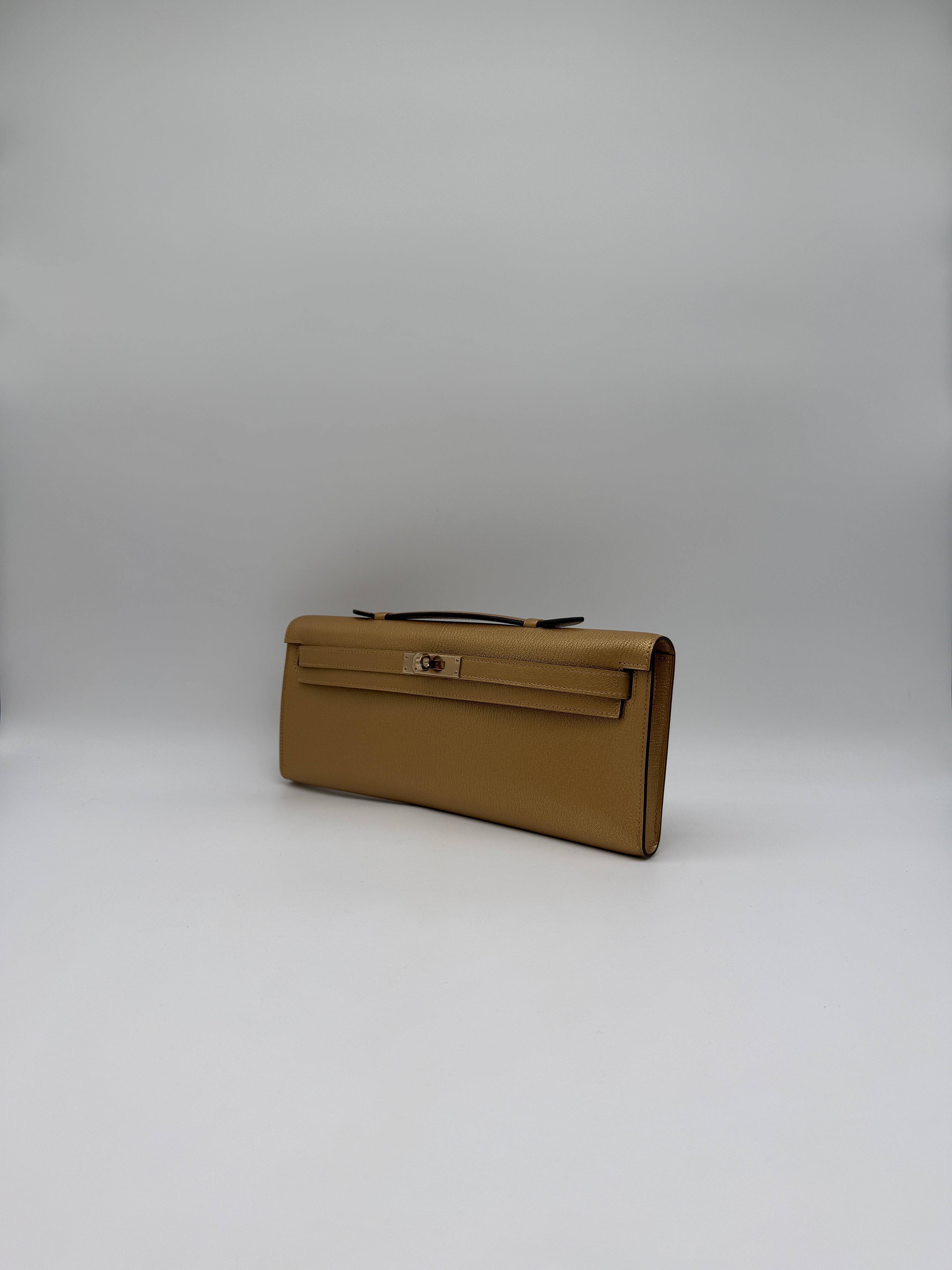 Hermès Kelly Cut Chamkilight Dore Chevre Permabrass Hardware
