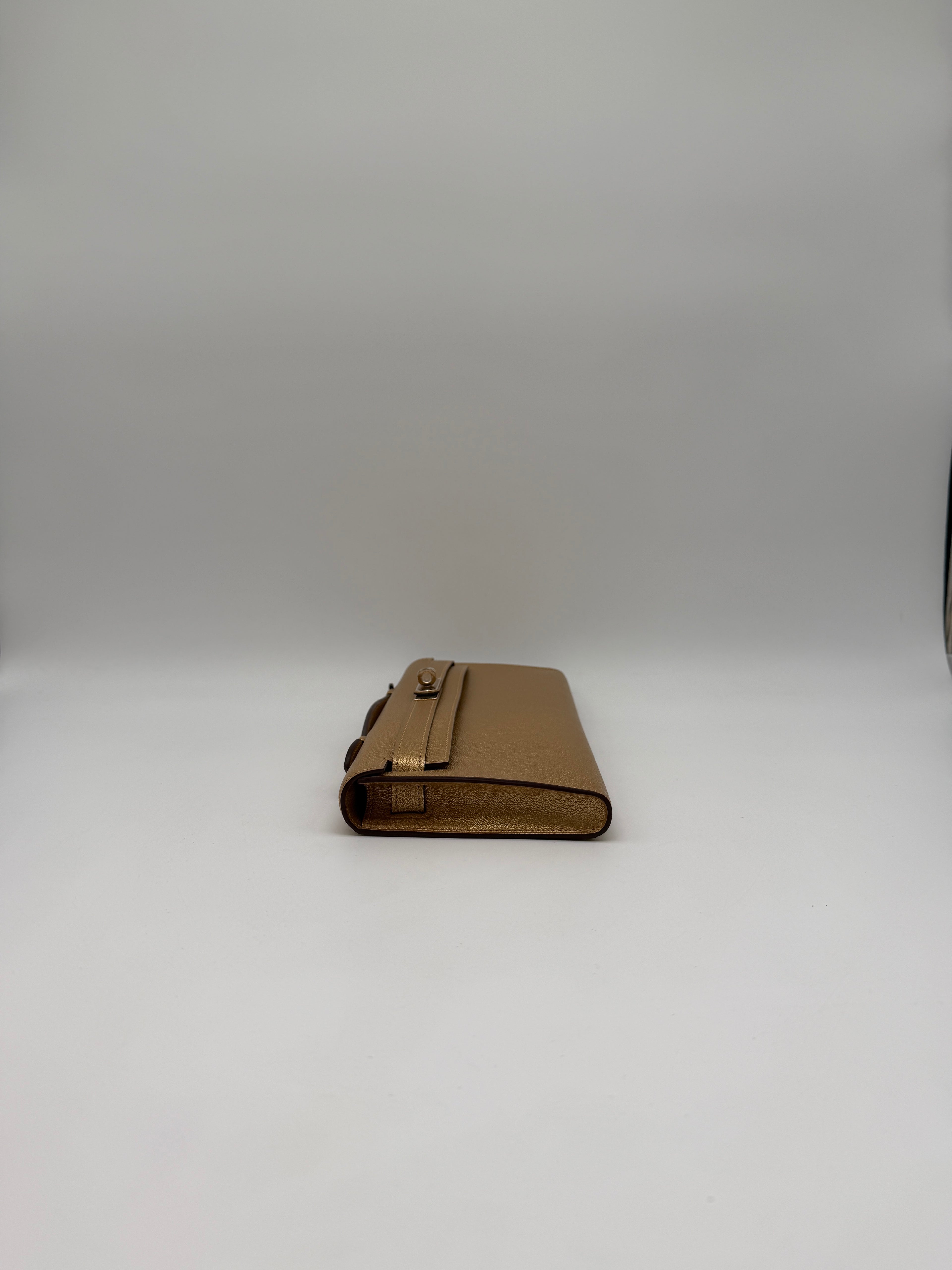 Hermès Kelly Cut Chamkilight Dore Chevre Permabrass Hardware