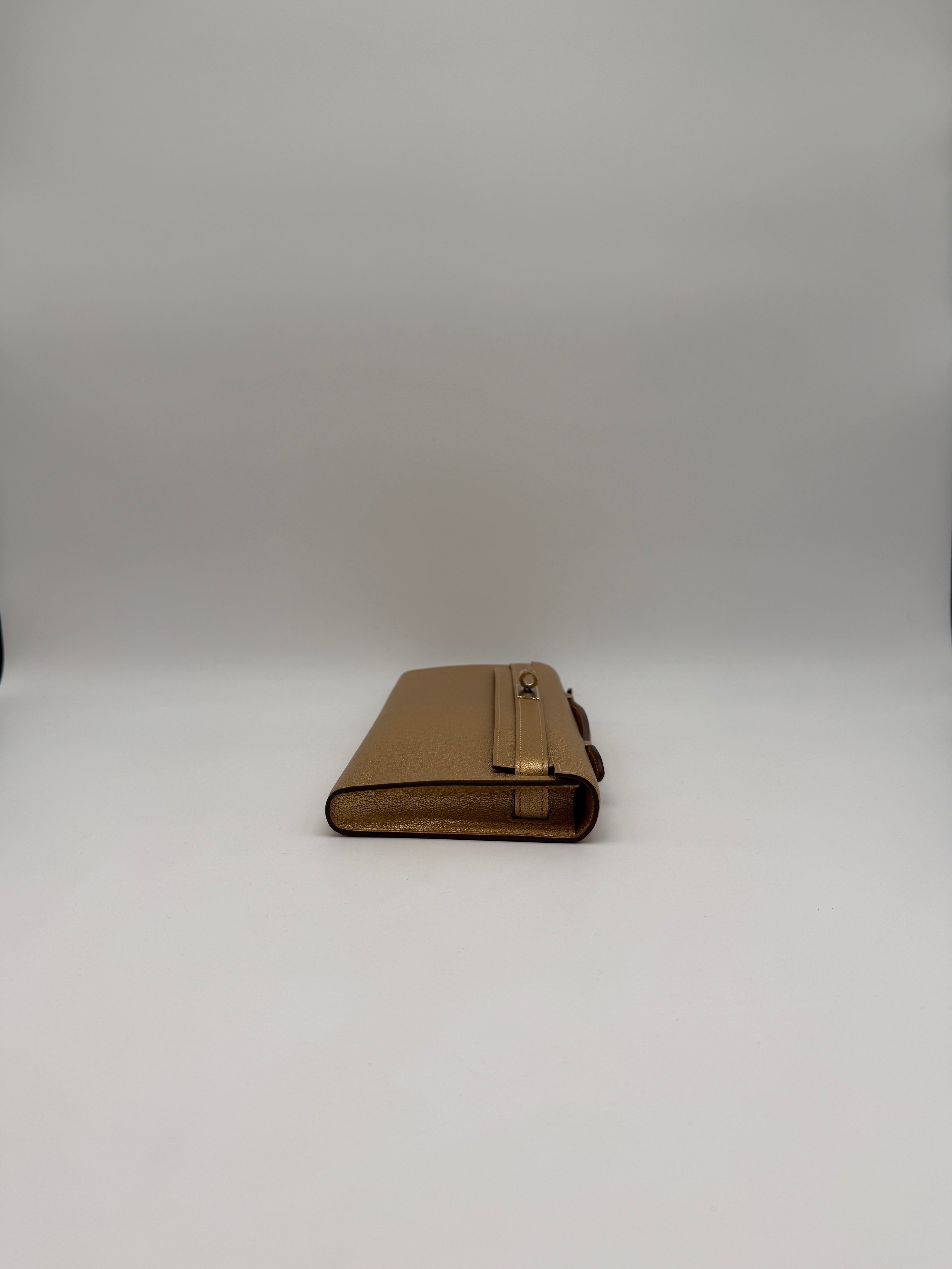 Hermès Kelly Cut Chamkilight Dore Chevre Permabrass Hardware