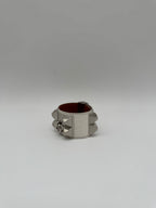 Hermès Collier de Chien Bracelet Himalaya Crocodile Blanc Palladium Hardware