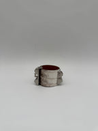 Hermès Collier de Chien Bracelet Himalaya Crocodile Blanc Palladium Hardware