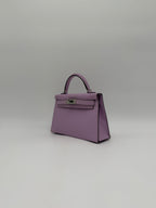 Hermès Mini Kelly Gui Mauve Palladium Hardware