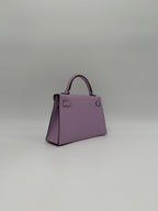 Hermès Mini Kelly Gui Mauve Palladium Hardware