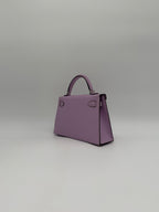 Hermès Mini Kelly Gui Mauve Palladium Hardware