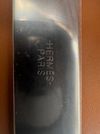 Hermès Collier de Chien Bracelet Himalaya Crocodile Blanc Palladium Hardware