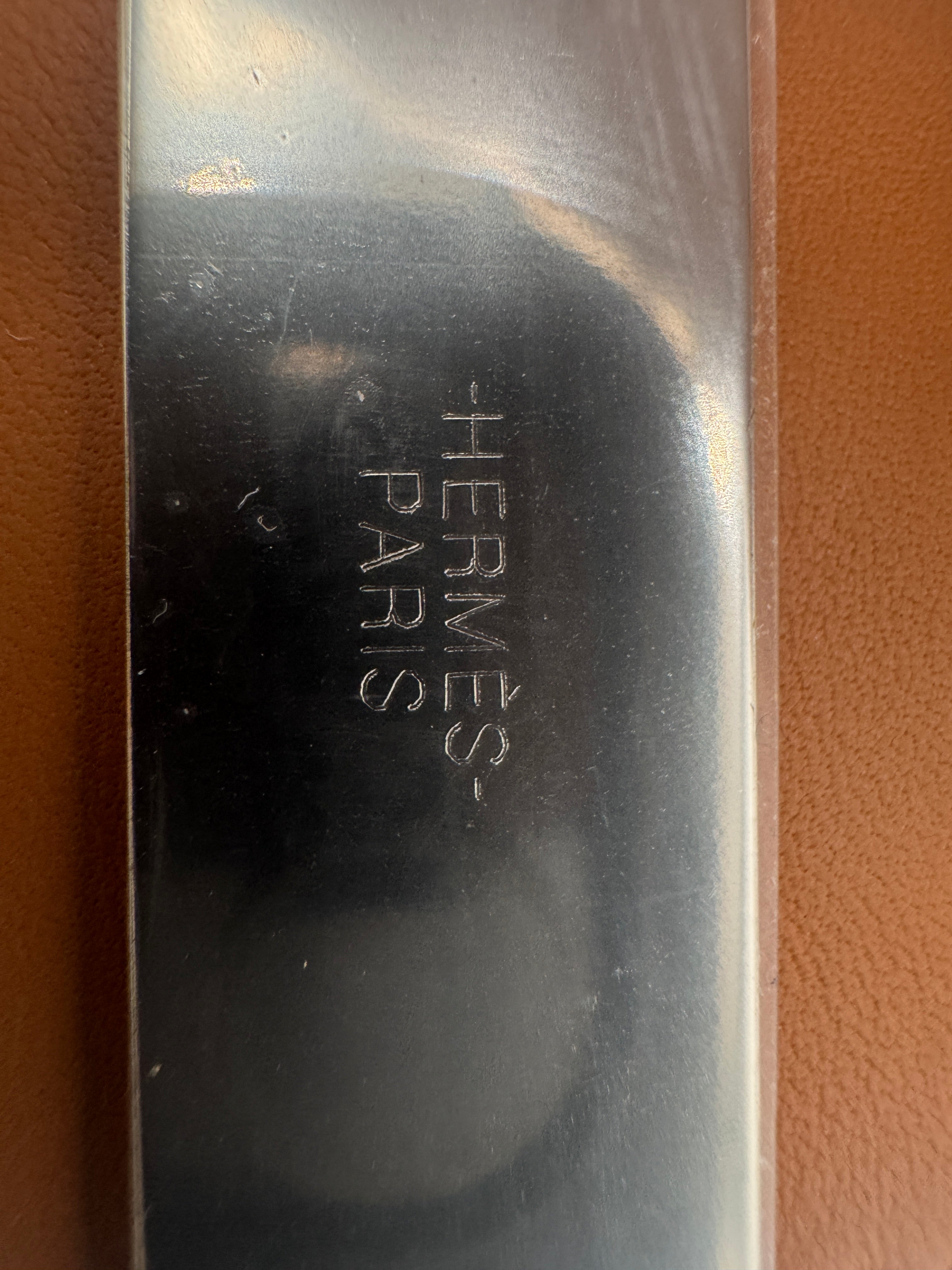 Hermès Collier de Chien Bracelet Himalaya Crocodile Blanc Palladium Hardware