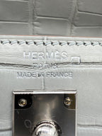 Hermès Kelly 25 Retourne Gris Perle Matte Alligator Palladium Hardware