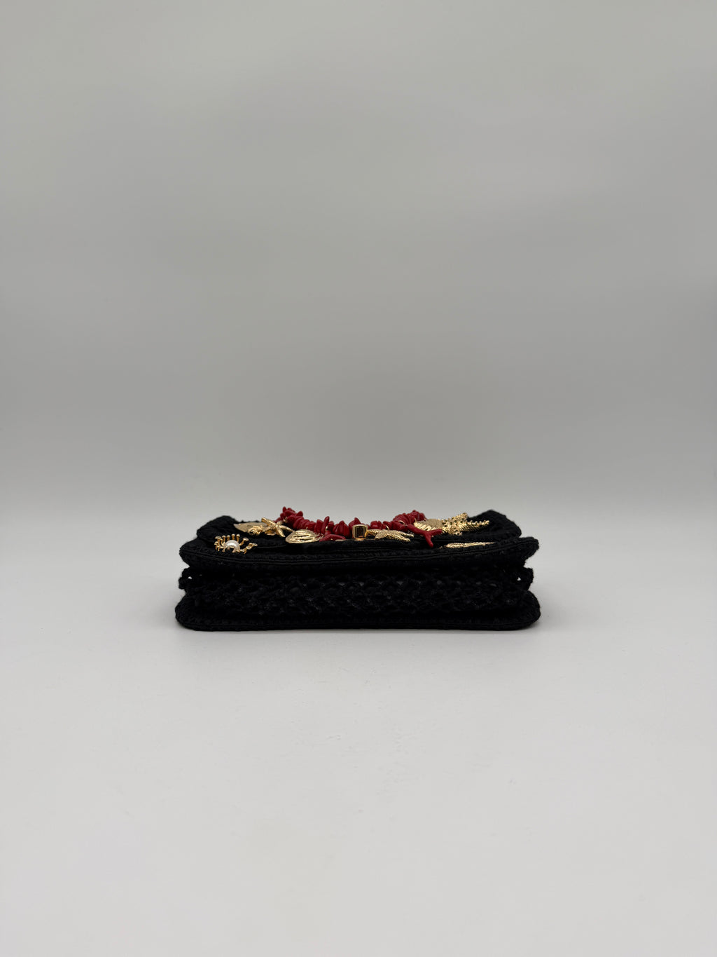 Chanel Coco Beach 2026 Mini Flapbag Black Mesh & Gold Tone Metal