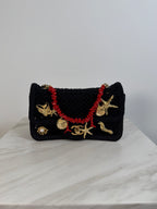 Chanel Coco Beach 2026 Mini Flapbag Black Mesh & Gold Tone Metal