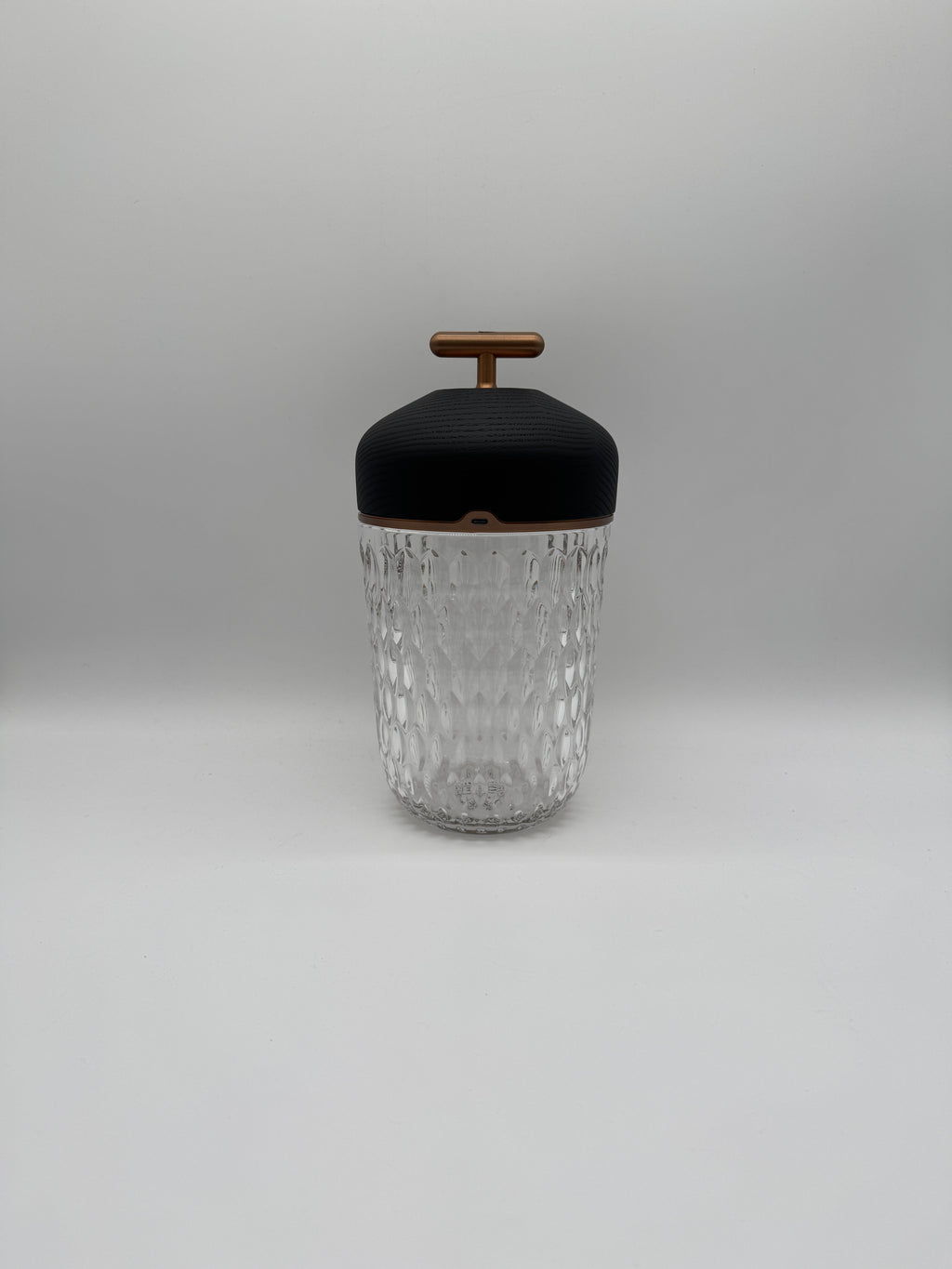 Saint-Louis Folia Portable Lamp Black Wood Bronze Anodized